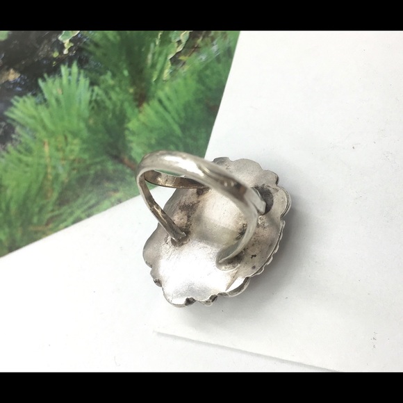 Native Navajo Turquoise silver midi.Native American Navajo turquoise ring - Picture 3 of 5